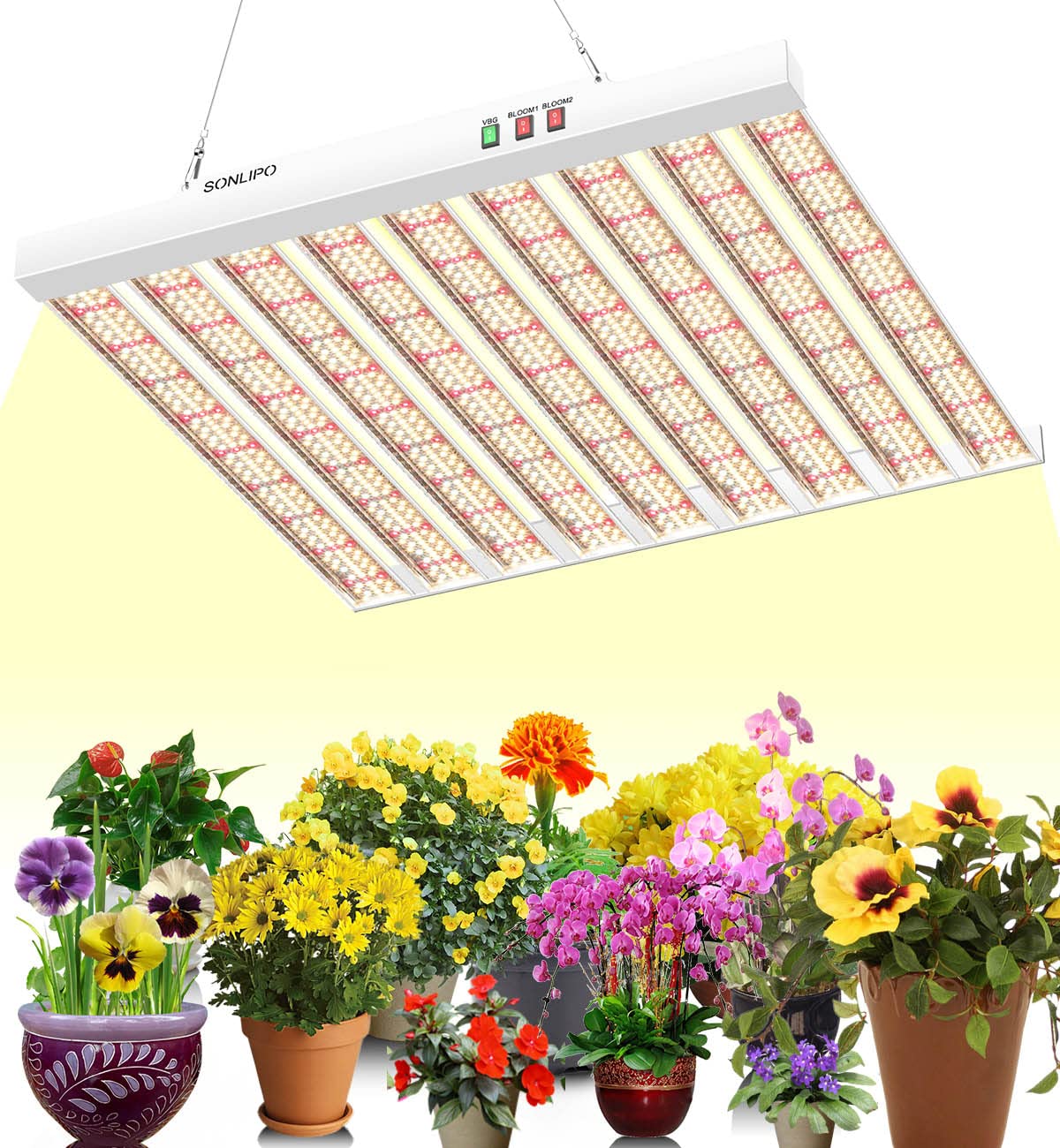 Amazon.com : Sonlipo SPF4000 400W LED Grow Light 5x5ft Coverage